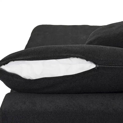 L-shape Linen Sectional Sofa Upholstered Sofa Multiple Cushions Couch with Storage Ottoman