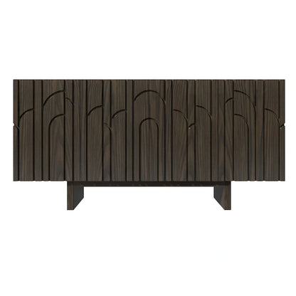 Clihome Modern Wood Storage Buffet Sideboard with 4 Doors