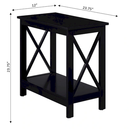 Convenience Concepts Oxford Chairside End Table with Shelf