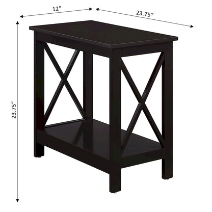 Convenience Concepts Oxford Chairside End Table with Shelf