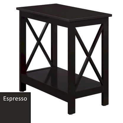 Convenience Concepts Oxford Chairside End Table with Shelf