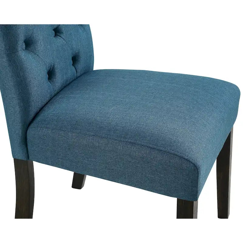 Roundhill Furniture Nylander 5-piece Dining Set, Cross-Buck Dining Table with 4 Stylish Chairs