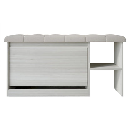 CraftPorch Multifunctional Flip-Drawer Storage Shoes Bench