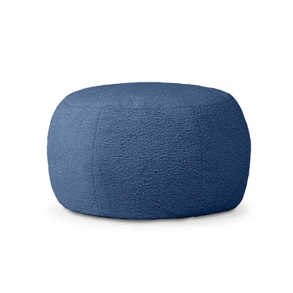 Jaxx Ellis Pouf - Modern Shearling Faux-Lamb Plush Fleece Ottoman
