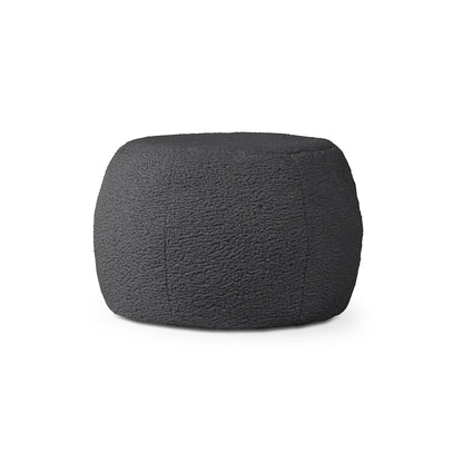 Jaxx Ellis Pouf - Modern Shearling Faux-Lamb Plush Fleece Ottoman
