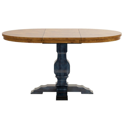 Eleanor Two-tone Oval Solid Wood Dining Table by iNSPIRE Q Classic