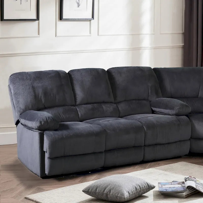 Kevin Upholstered Reclining Living Room Sofa