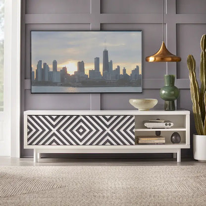 Lifestorey Mason Mid-century Geometric TV Stand