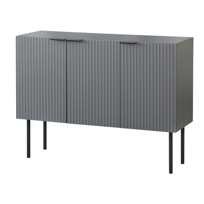 Lifestorey Valen Channel Front Sideboard/Buffet with Adjustable Shelves