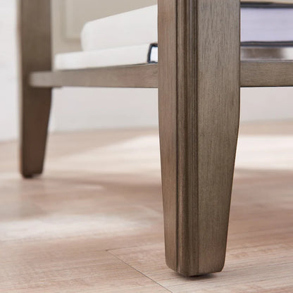 Leick Home Laurent Narrow End Table with Shelf