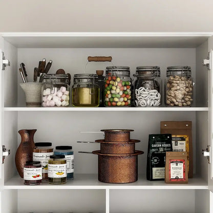 79Pantry Storage Cabinet Glass Doors Sideboard Buffet Cabinet Lacquer