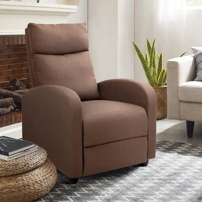 Fabric Recliner Chair Massage Recliner Sofa Chair Adjustable Reclining Chairs Home Theater Single Modern