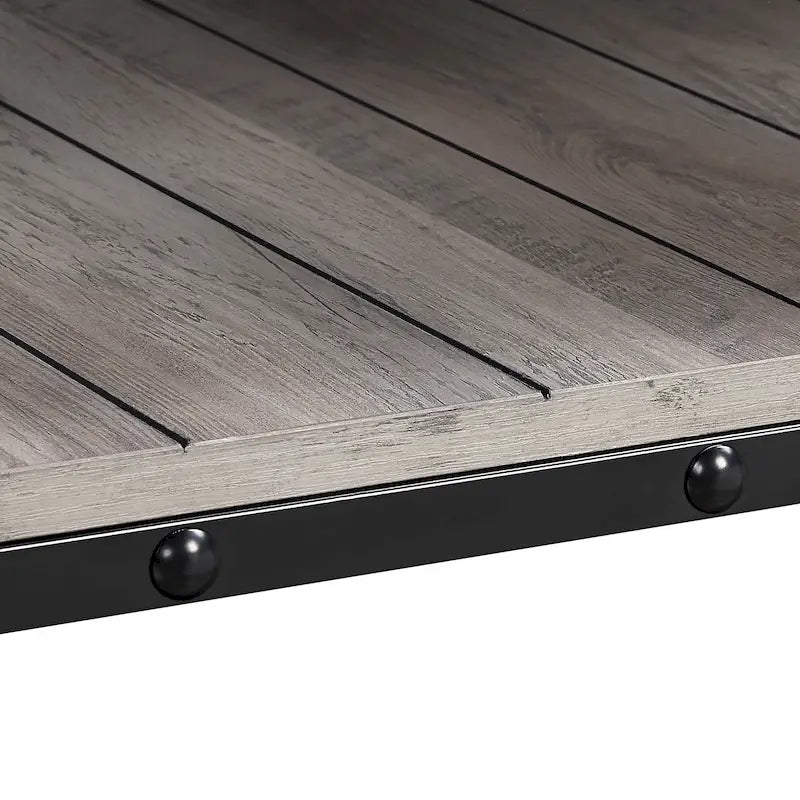 Hyssop Farmhouse 47-inch Steel 1-Shelf Coffee Table by Furniture of America