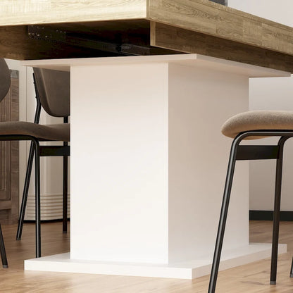 Home Wood Dining Table Extendable Table Meeting Working Computer