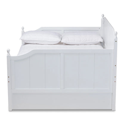 Millie Cottage Farmhouse Full Size Daybed with Twin Size Trundle