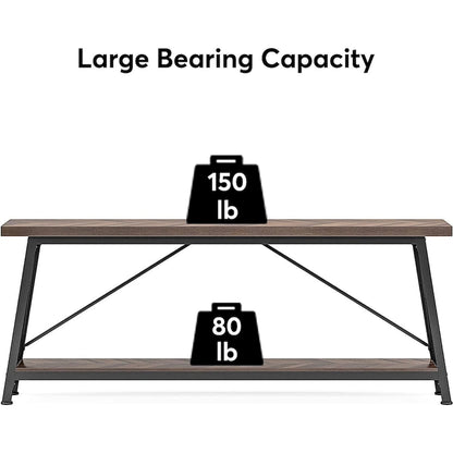 70.9 Inches Long Narrow Sofa Table Behind Couch for Entryway