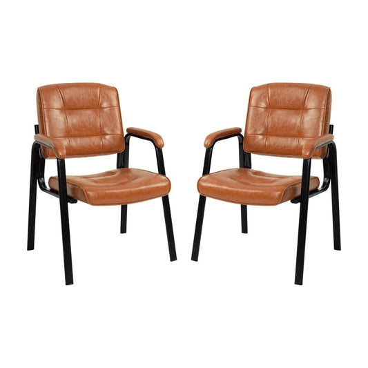 Premium Leather Executive Office Chairs with Padded Armrest