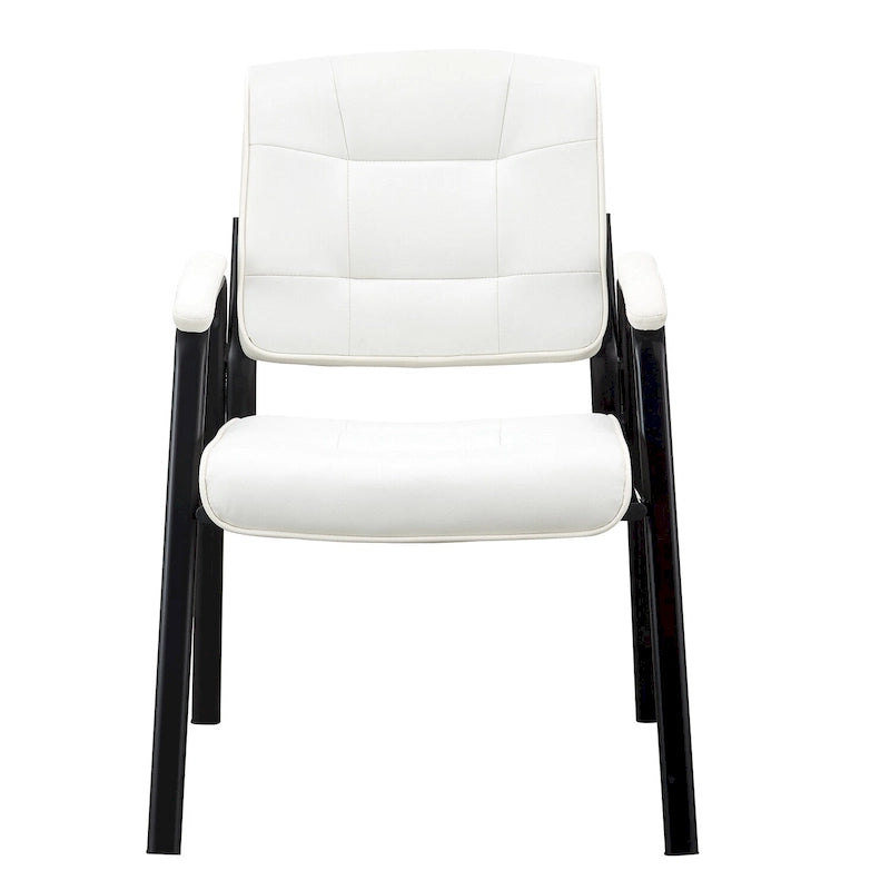 Premium Leather Executive Office Chairs with Padded Armrest