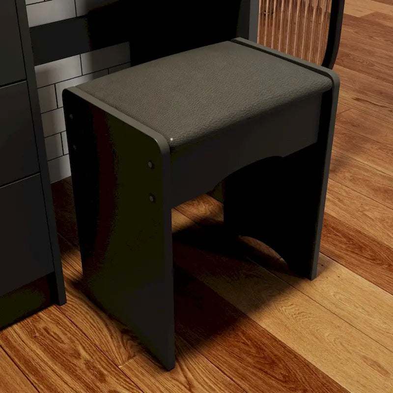 Makeup Vanity Dressing Table, Vanity Mirror with Lights and Table Set - 52H