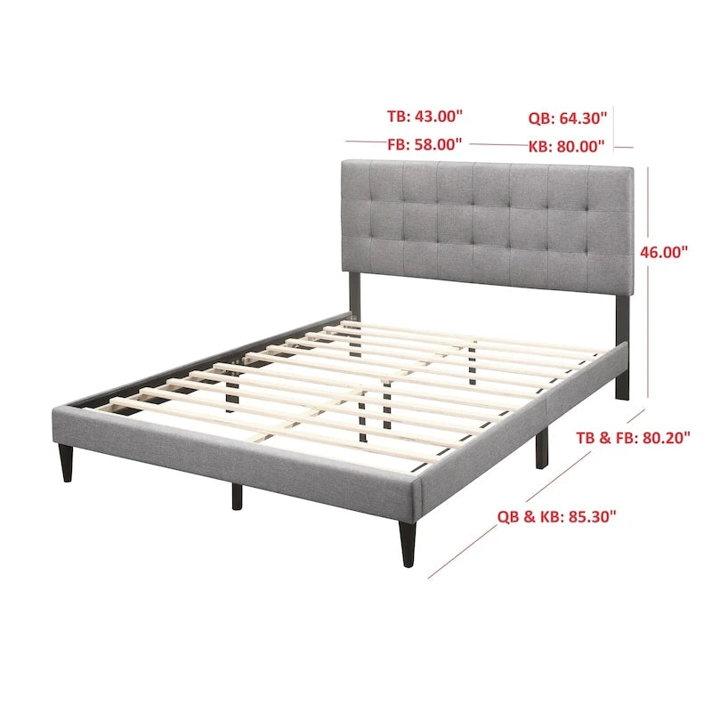 Evanston Upholstered Platform Bed