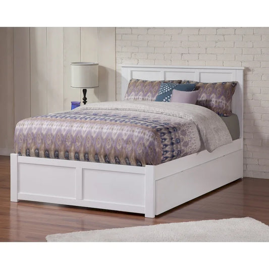 AFI Madison Platform Bed with Footboard & Twin XL Trundle