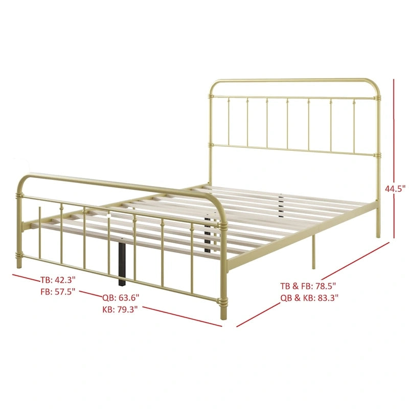 Nana Metal Platform Bed