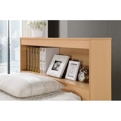 Hodedah Twin-Size Captain Bed with 3-Drawers and Headboard