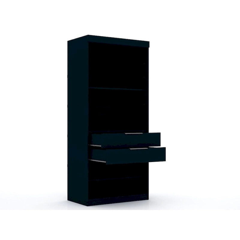 Mulberry 2.0 Semi Open 3 Sectional Modern 4 Drawer Wardrobe Corner Closet Set of 3