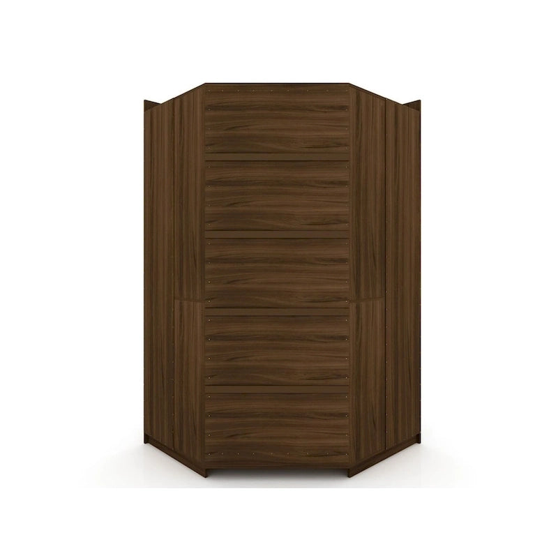 Mulberry 2.0 Semi Open 3 Sectional Modern 4 Drawer Wardrobe Corner Closet Set of 3