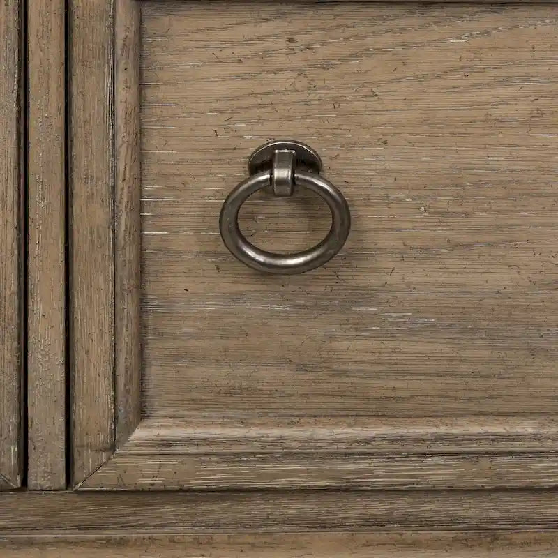 Copper Grove Simply Elegant White, Brown, & Heathered Taupe Credenza