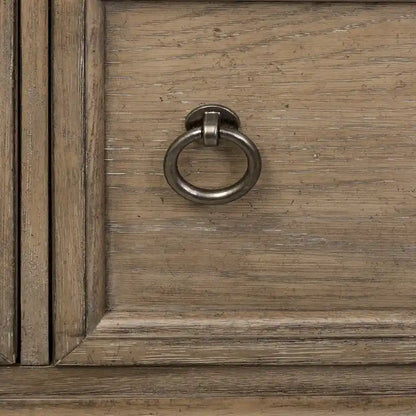 Copper Grove Simply Elegant White, Brown, & Heathered Taupe Credenza