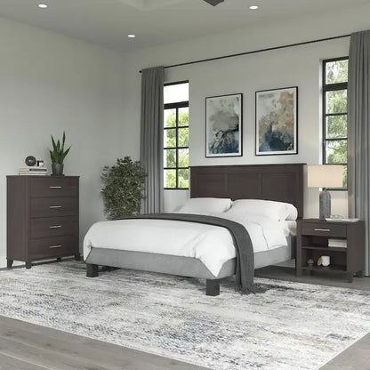 Somerset Full/Queen Size Headboard Bedroom Set by Bush Furniture