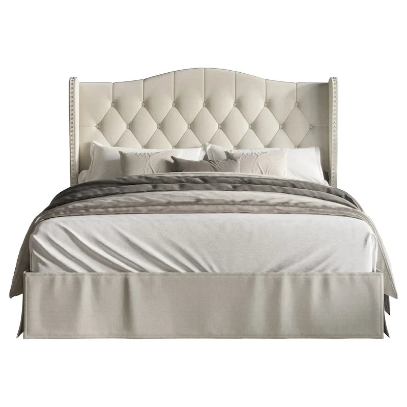 Riley Tufted Upholstered Platform Bed