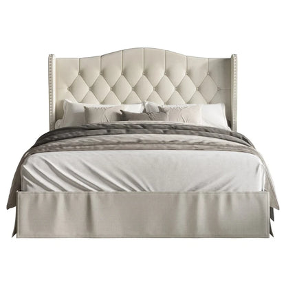 Riley Tufted Upholstered Platform Bed