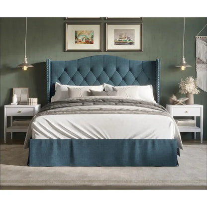 Riley Tufted Upholstered Platform Bed