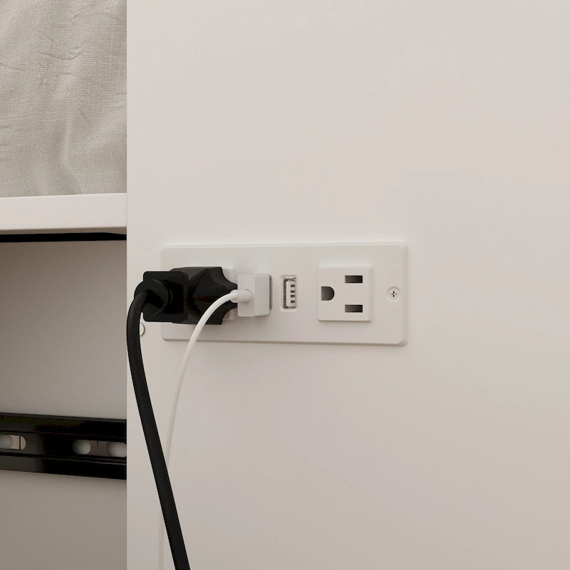 Full Size Bed Cabinet Dresser Bed w/ Drawer Convert into Cube Cabinet