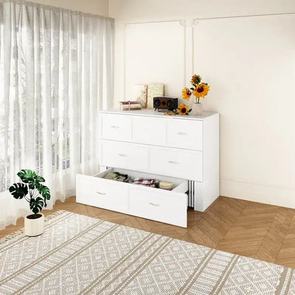 Full Size Bed Cabinet Dresser Bed w/ Drawer Convert into Cube Cabinet