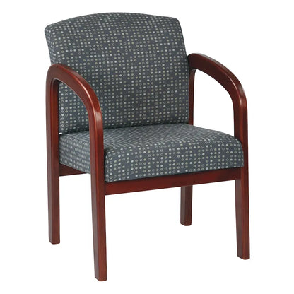 Office Star Cherry Finish Wood Visitor Chair