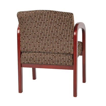 Office Star Cherry Finish Wood Visitor Chair