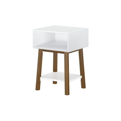Plank and Beam Mid-Century Modern Cubby Nightstand