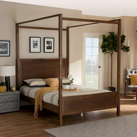 Copper Grove Atabae Platform Canopy Bed