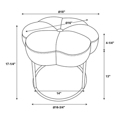 Bonnie Vanity Flower Stool