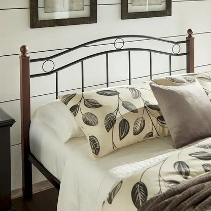 Sadie Brown and Black Metal Bed by iNSPIRE Q Classic