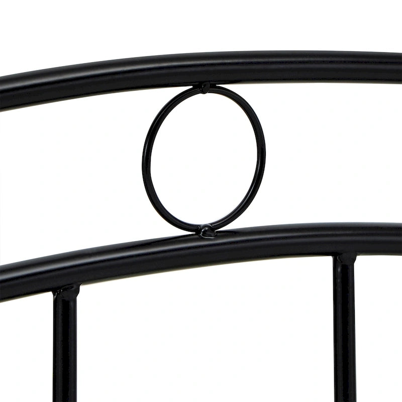Sadie Brown and Black Metal Bed by iNSPIRE Q Classic