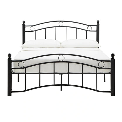 Sadie Brown and Black Metal Bed by iNSPIRE Q Classic