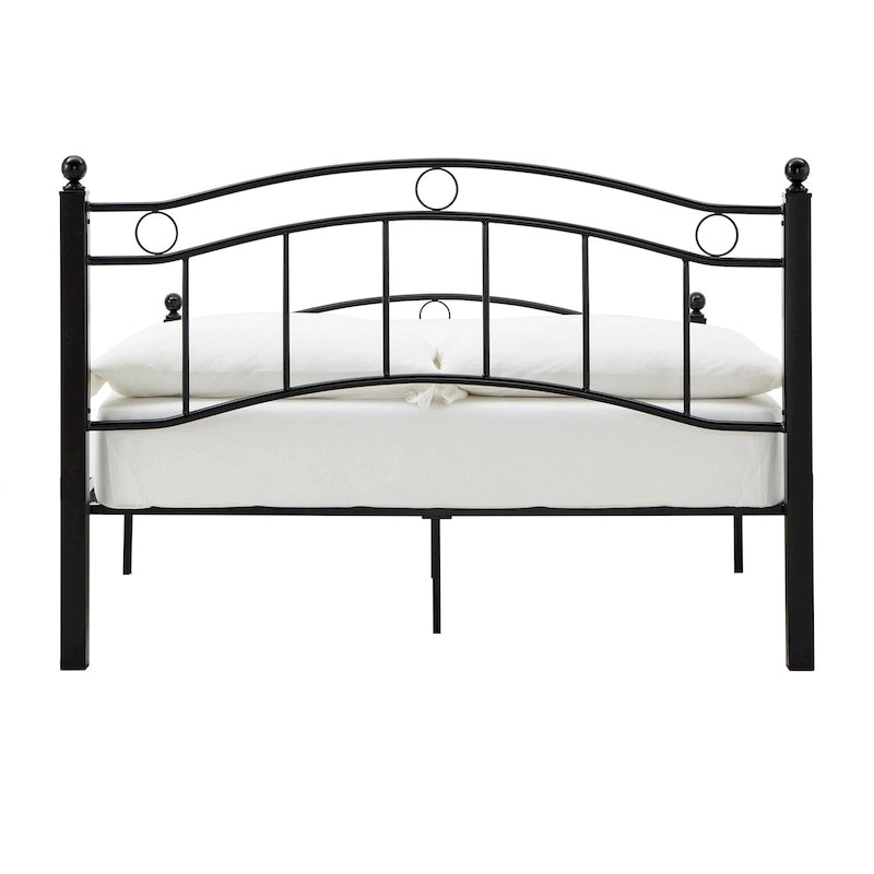 Sadie Brown and Black Metal Bed by iNSPIRE Q Classic