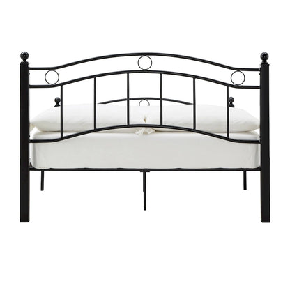 Sadie Brown and Black Metal Bed by iNSPIRE Q Classic
