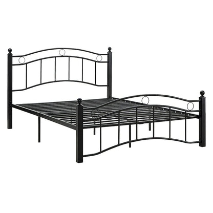Sadie Brown and Black Metal Bed by iNSPIRE Q Classic
