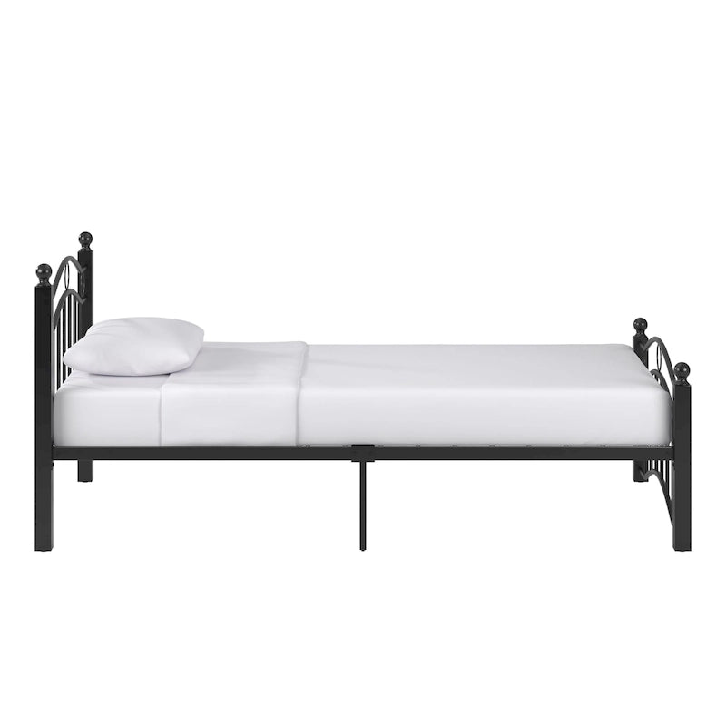 Sadie Brown and Black Metal Bed by iNSPIRE Q Classic