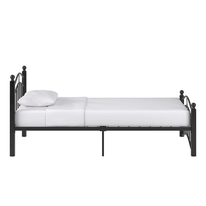 Sadie Brown and Black Metal Bed by iNSPIRE Q Classic
